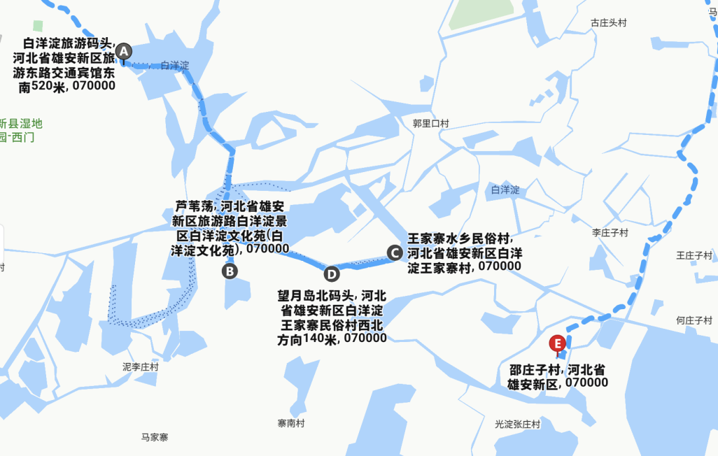生态民俗体验线路线点位图